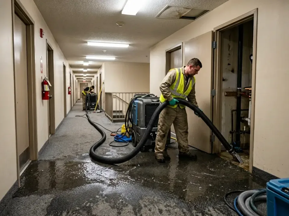 multi-unit-apartment-hallway-f-005 — frequently asked questions, Emergency Burst Pipe Water Extraction & Removal in Grand Le…